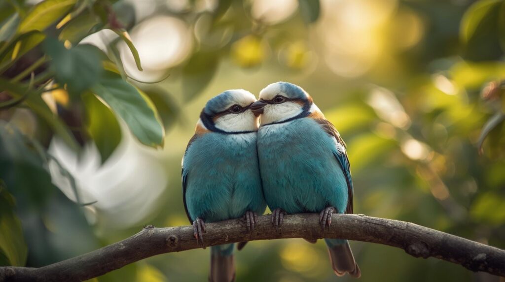 Blue Love Birds