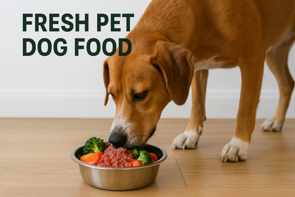 Fresh pet dog food